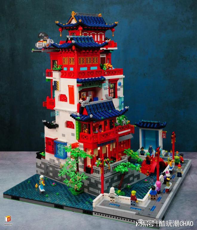 Kaiyun中国：中国AFOL节乐高认证作品“赛博国风民宿未来城沙盘”(图3)