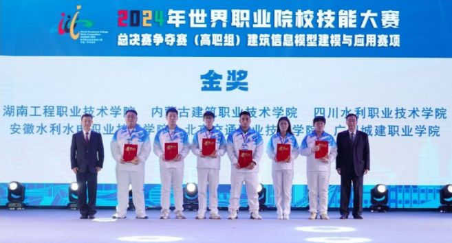 开云网站：四川水利职业技术学院勇夺2024年世界职业院校技能大赛总决赛建筑信息模型建模与应用赛项金奖