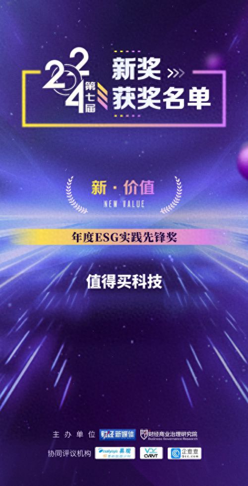 开云网站：值得买科技荣获2024《财经》新奖：向“新”而行以“智”提“质”促消费