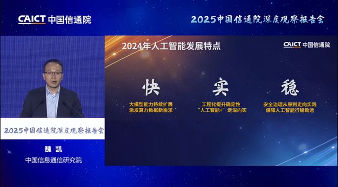 Kaiyun中国：信通院魏凯解读人工智能的2024：快、实、稳(图1)