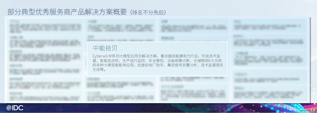 开云网站：IDC权威认可中能拾贝登榜中国工业大模型典型优秀服务商引领能源电力智能化变革(图1)