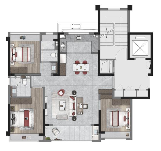 开云网站：楼市传奇®建发联发青云上售楼处发布丨青云上：品质生活典范！(图6)