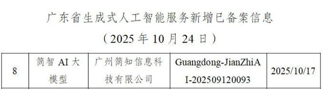Kaiyun中国：简知科技“简智AI大模型”通过国家级生成式人工智能服务备案